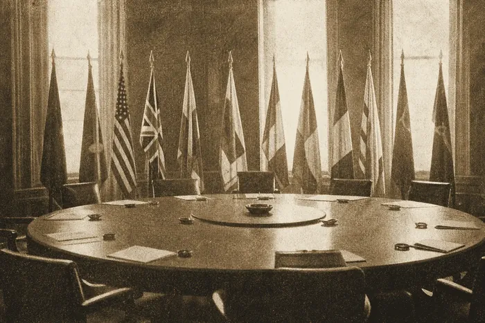 Period archival image accompanying the The Globe and Mail front page — A Stand Against Apartheid