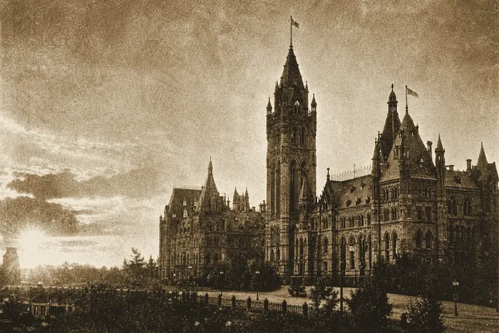 Period archival image accompanying the The Globe front page — A New Dominion