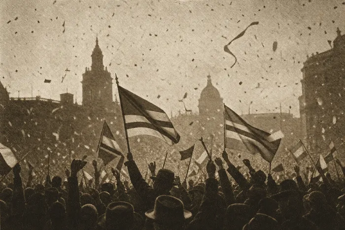Period archival image accompanying the Toronto Daily Star front page — Victory in Europe
